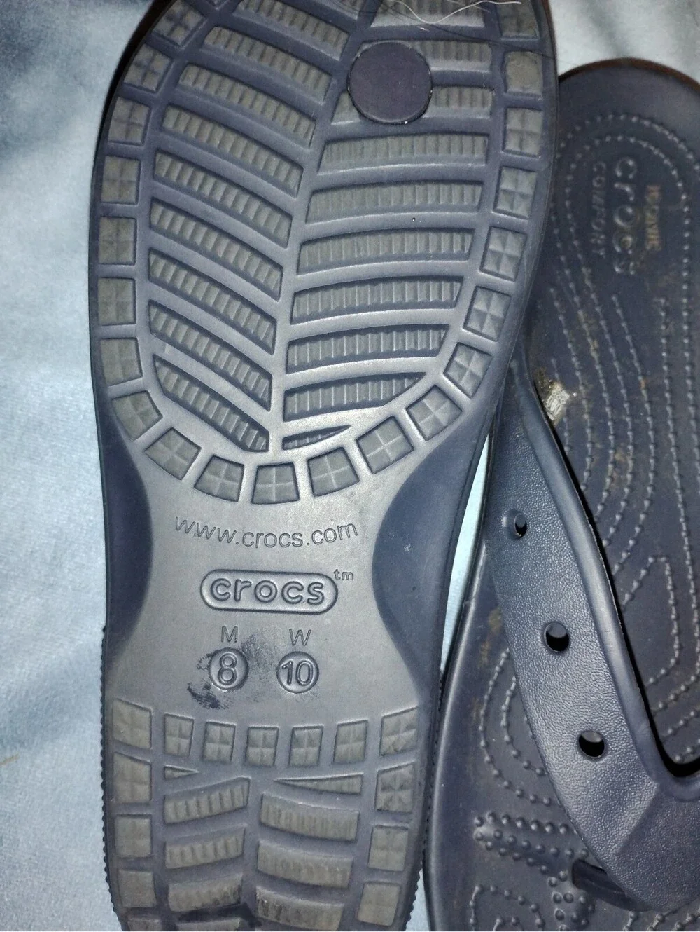 Croc flip flops